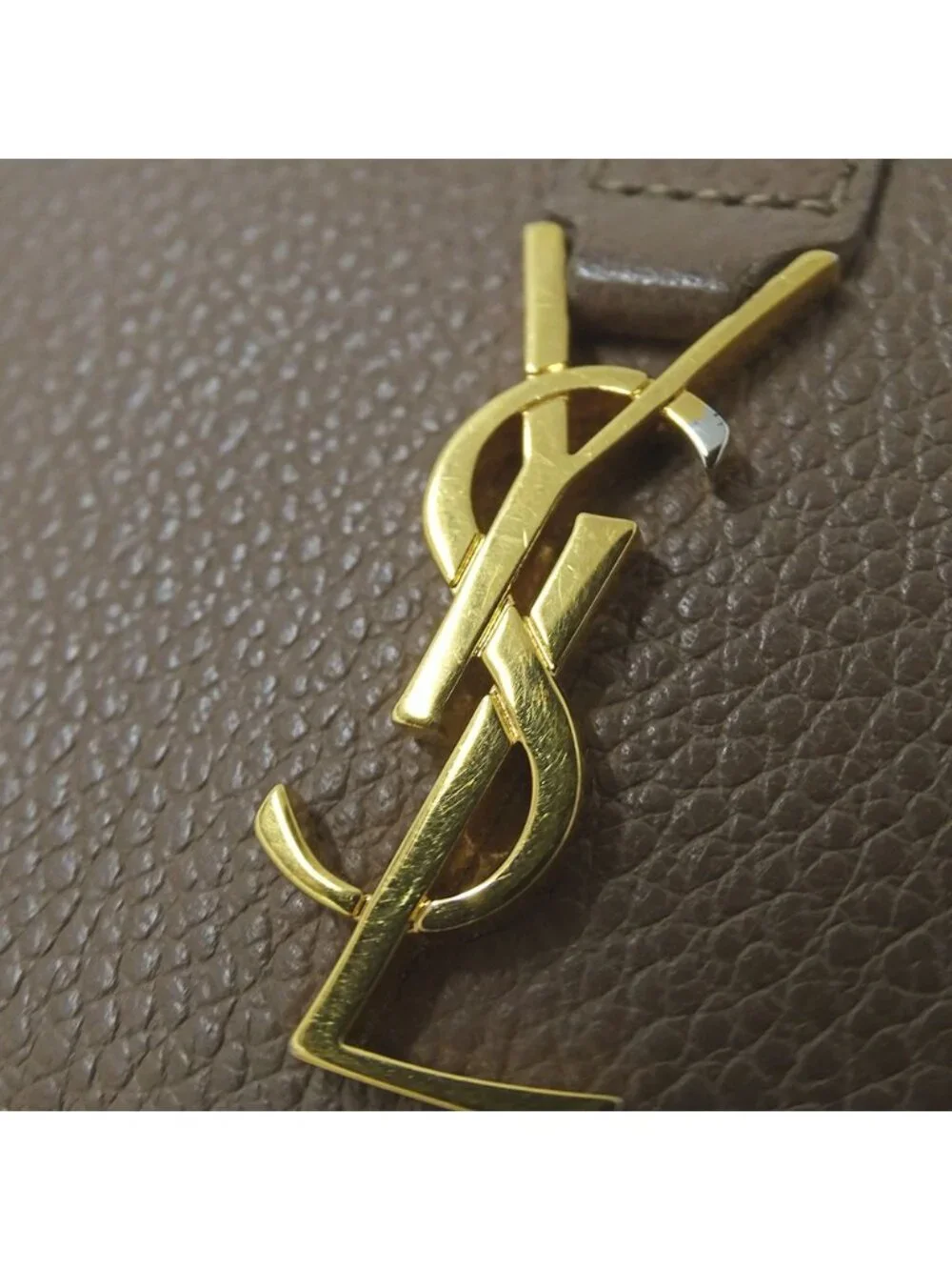 Saint Laurent Wallet Trifold Leather Top Logo Mini Small - Picture 11 of 13